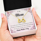 To My Mom - You're The Most Caring and Loving Person I Know - Endless Love Necklace - Happy Mother's Day Gift