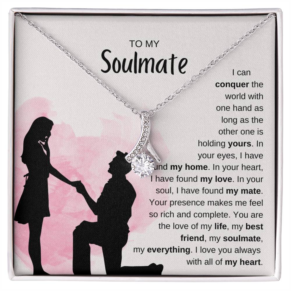 To My Soulmate Necklace - Soulmate Jewelry for Valentine’s Day & Gifts for Her - Alluring Beauty Necklace