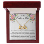 To My Sister In Law Necklace - Gift for Bonus Sister - Endless Love Necklace
