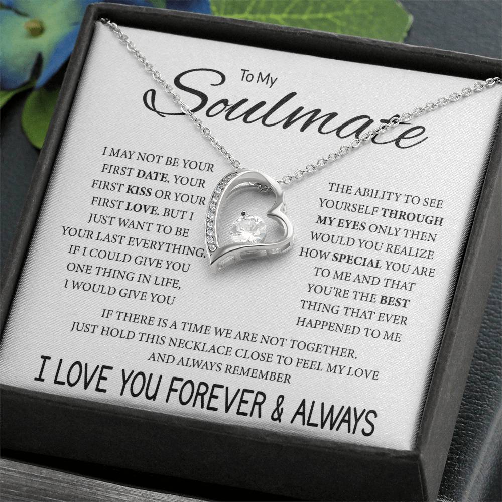 Soulmate Jewelry for Girlfriend - Romantic Necklace for Valentines & Birthdays - Forever Love Necklace