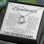 Soulmate Jewelry for Girlfriend - Romantic Necklace for Valentines & Birthdays - Forever Love Necklace