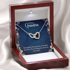 To Our Grandma - You will always be close to our heart - Gift for Grandmother - Interlocking Hearts Necklace