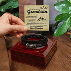 Grandson Gift from Grandma – Christmas, Graduation, Birthday – Love You Forever Bracelet