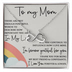 To My Mom - I'm Forever Grateful For You - Endless Love Necklace - Sentimental Gift for Mom