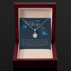 To My Wife Necklace - Loving Husband Gift, Meaningful Jewelry for Anniversary, Christmas & Valentine’s Day - Eternal Hope Necklace