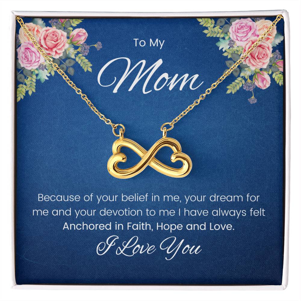To My Mom - Endless Love Necklace - Mom Gift from Son/Daughter