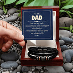 To My Dad - You are my rock - Gift for Dad - Love You Forever Bracelet