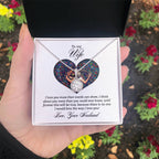 To My Wife Necklace - Perfect Gift for Wife from Husband, Romantic Jewelry for Birthday & Valentine’s Day - Eternal Hope Necklace