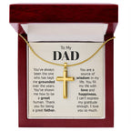To My Dad Necklace - You've always been the one - Gift for Dad - Artisan Cross Necklace