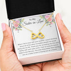 To My Sister In Law Necklace - Gift for Bonus Sister - Endless Love Necklace