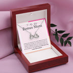 To My Best Bonus Mom - Thank You For Always Being There - Endless Love Necklace - Sentimental Bonus Mom Gift
