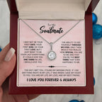 To My Soulmate Necklace - Soulmate Jewelry Gift for Valentine’s Day, Birthday & Romantic Celebrations - Eternal Hope Necklace