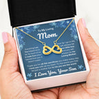 To My Loving Mom - I will always be your little boy - Endless Love Necklace - Gift for Mom from Son