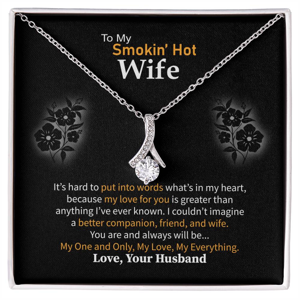 Anniversary & Valentine’s Day Gift for Wife - Emotional Jewelry from Husband - Alluring Beauty Necklace