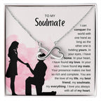 To My Soulmate Necklace - Unique Soulmate Gift for Her for Birthdays & Surprise Moments - Endless Love Necklace
