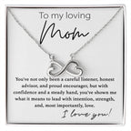 To My Loving Mom - I Love You - Endless Love Necklace - Sentimental Gift for Mom