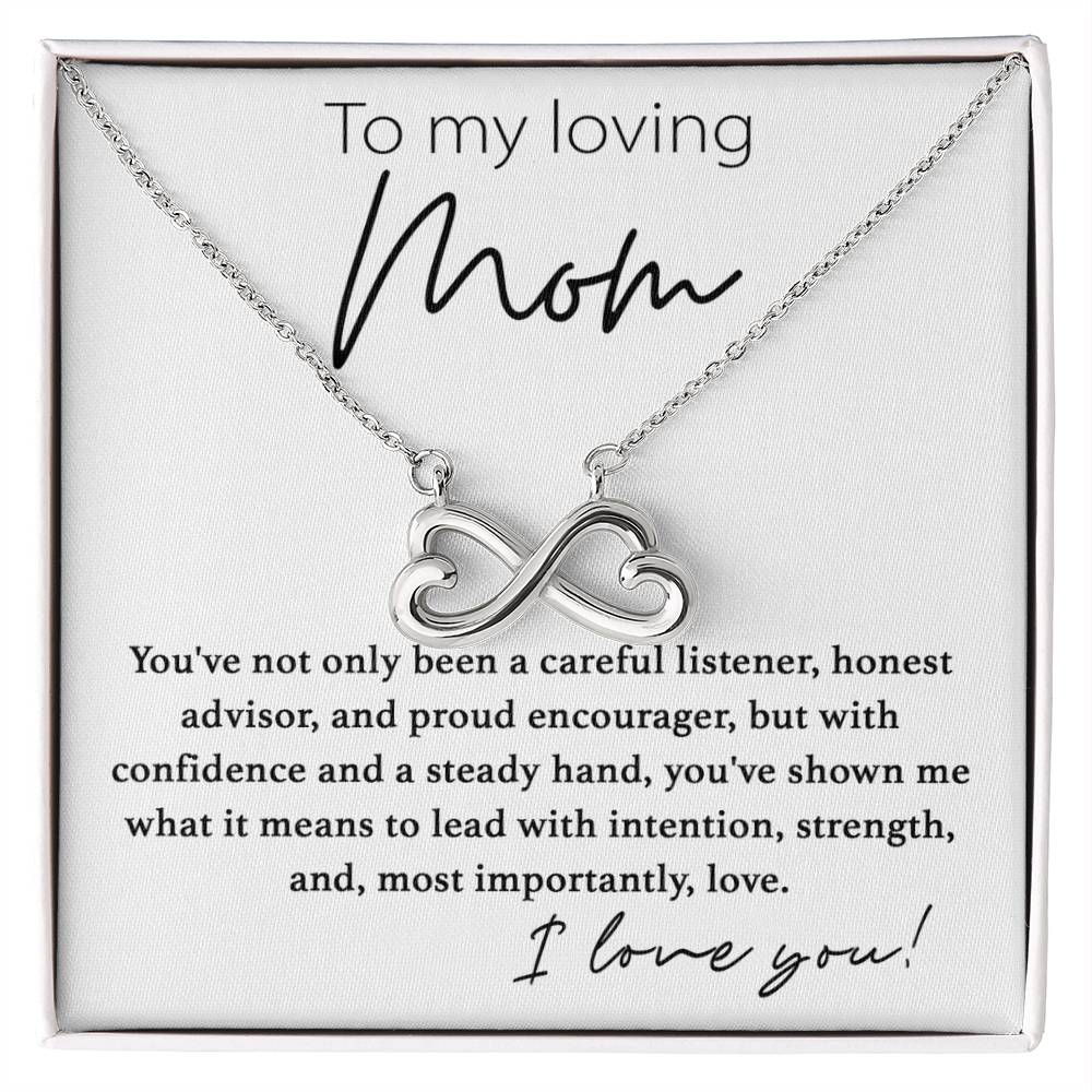 To My Loving Mom - I Love You - Endless Love Necklace - Sentimental Gift for Mom