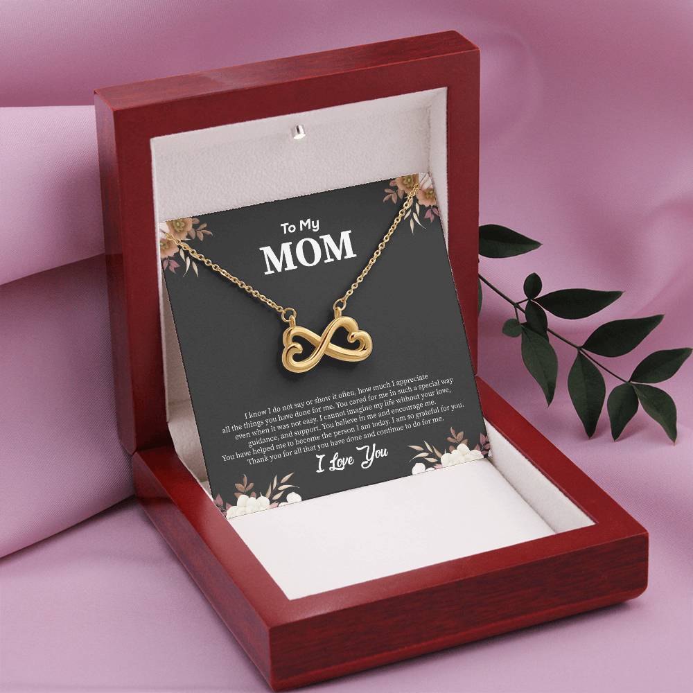To My Mom - I Am So Grateful For You - Endless Love Necklace - Best Gift for Mom