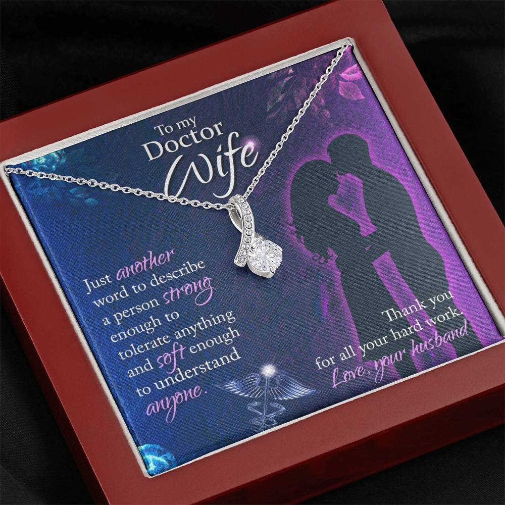 Cute Gift for Doctor Wife from Husband - Romantic Jewelry for Special Occasions - Alluring Beauty Necklace