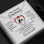 To My Beautiful Soulmate Necklace - Soulmate Necklace Gift for Surprises & Love Moments - Eternal Hope Necklace