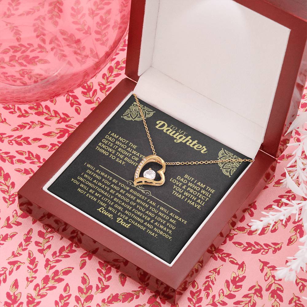 To My Daughter - I Will Always Be Your Biggest Fan - Forever Love Necklace