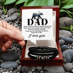 Gift for Dad from Son - I want to be a man like my father - Love You Forever Bracelet
