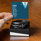 Dad You only know about half of it love - Gift from Son to Dad - Men's Cross Bracelet