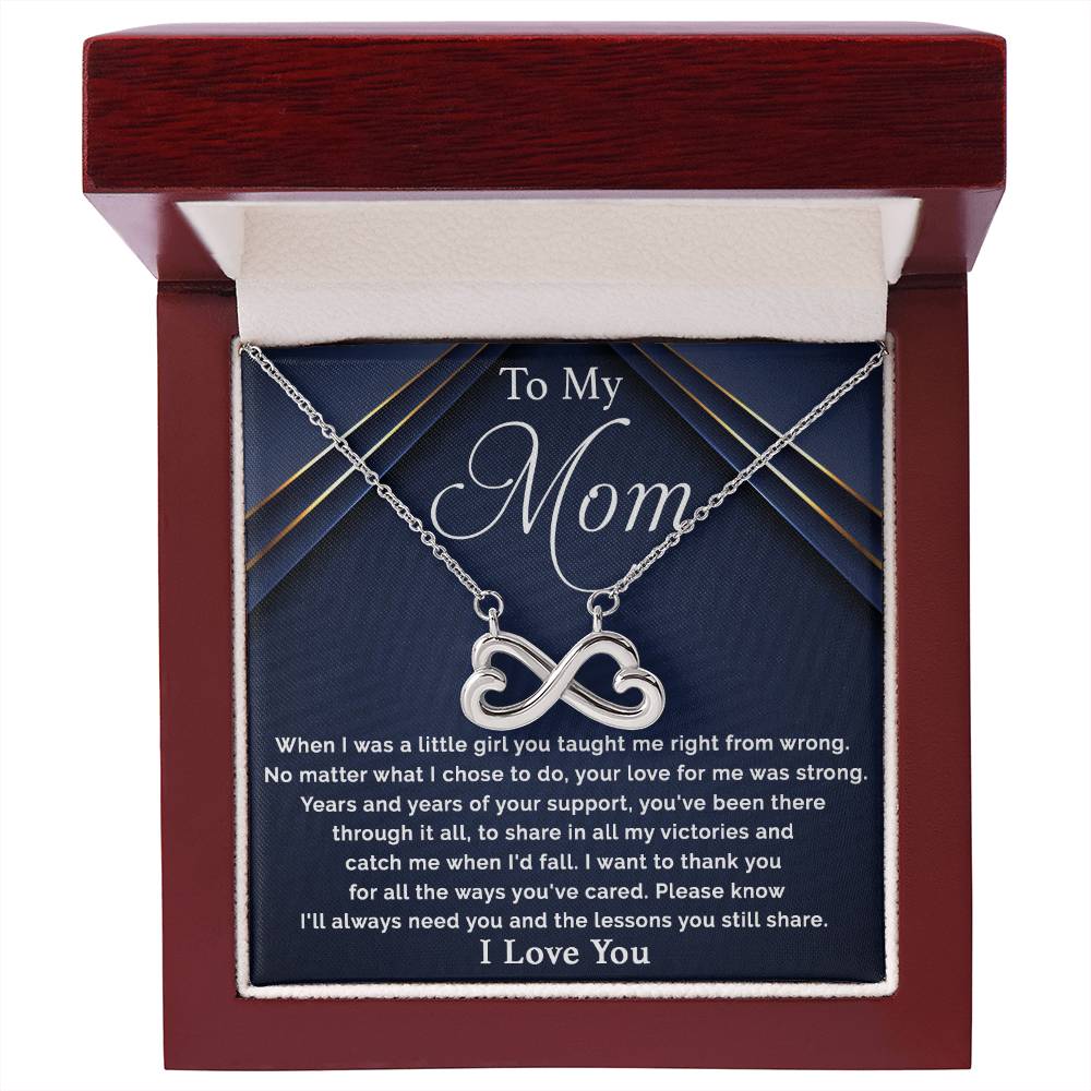 To My Mom - I Will Always Need You - Endless Love Necklace - Special Gift for Mom from Daughter