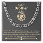 To My Brother - Cuban Link Chain - Jewelry Gift for Brother