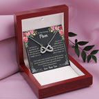 To My Caring Mom - I Am Forever Grateful - Endless Love Necklace - Special Gift for Mom from Son
