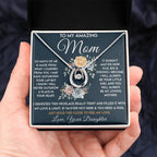 To My Amazing Mom - Just Hold This Close To Feel My Love - Lucky In Love PARTNER - Best for Birthday, Christmas & Mother's Day