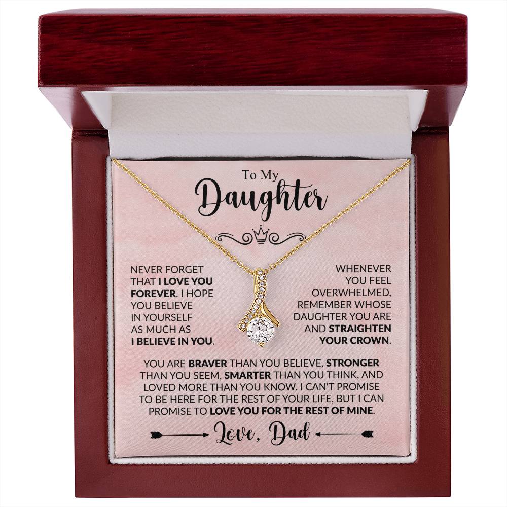 Gift for Daughter from Father - Straighten Your Crown - Alluring Beauty Necklace