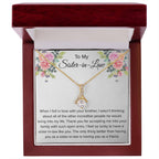 To My Sister In Law Necklace - Gift for Bonus Sister - Alluring Beauty Necklace