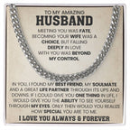Gift for Husband from Wife - You're so special for me - Cuban Link Chain