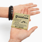 Grandson Gift from Grandma – Christmas, Graduation, Birthday – Love You Forever Bracelet