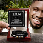 To My Dad Bracelet - Gift for Dad from Daughter - Love You Forever Bracelet