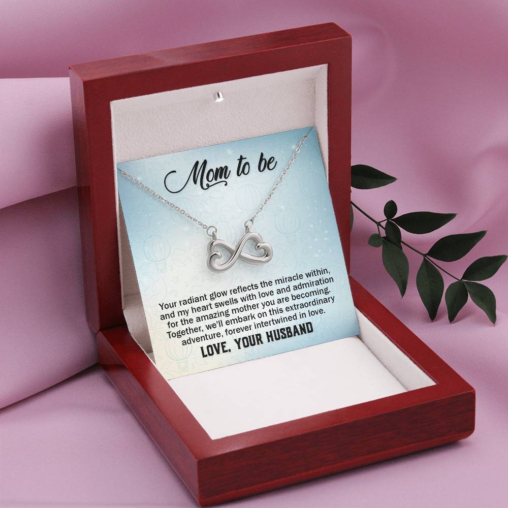 To a wonderful first time Mom - Endless Love Necklace - Best Gift from Husband to New Mom