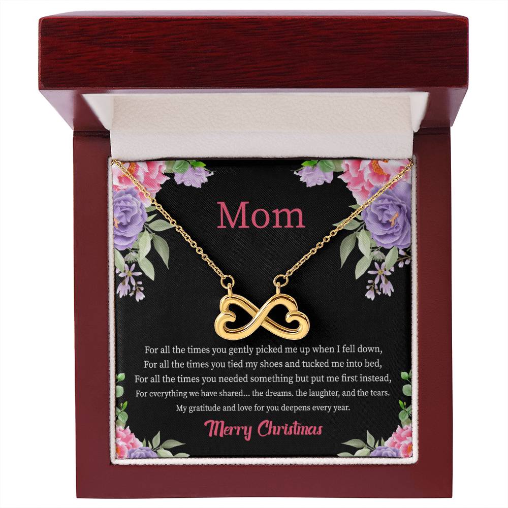 Christmas Gift for Mom - You Mean The World To Me - Endless Love Necklace