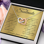 To My Soulmate Necklace - Soulmate Gift for Her for Valentine’s Day & Every Day Love - Interlocking Hearts Necklace