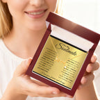 To My Soulmate Necklace - Romantic Necklace Gift Idea for Her for Birthday & More - Scripted Love Necklace