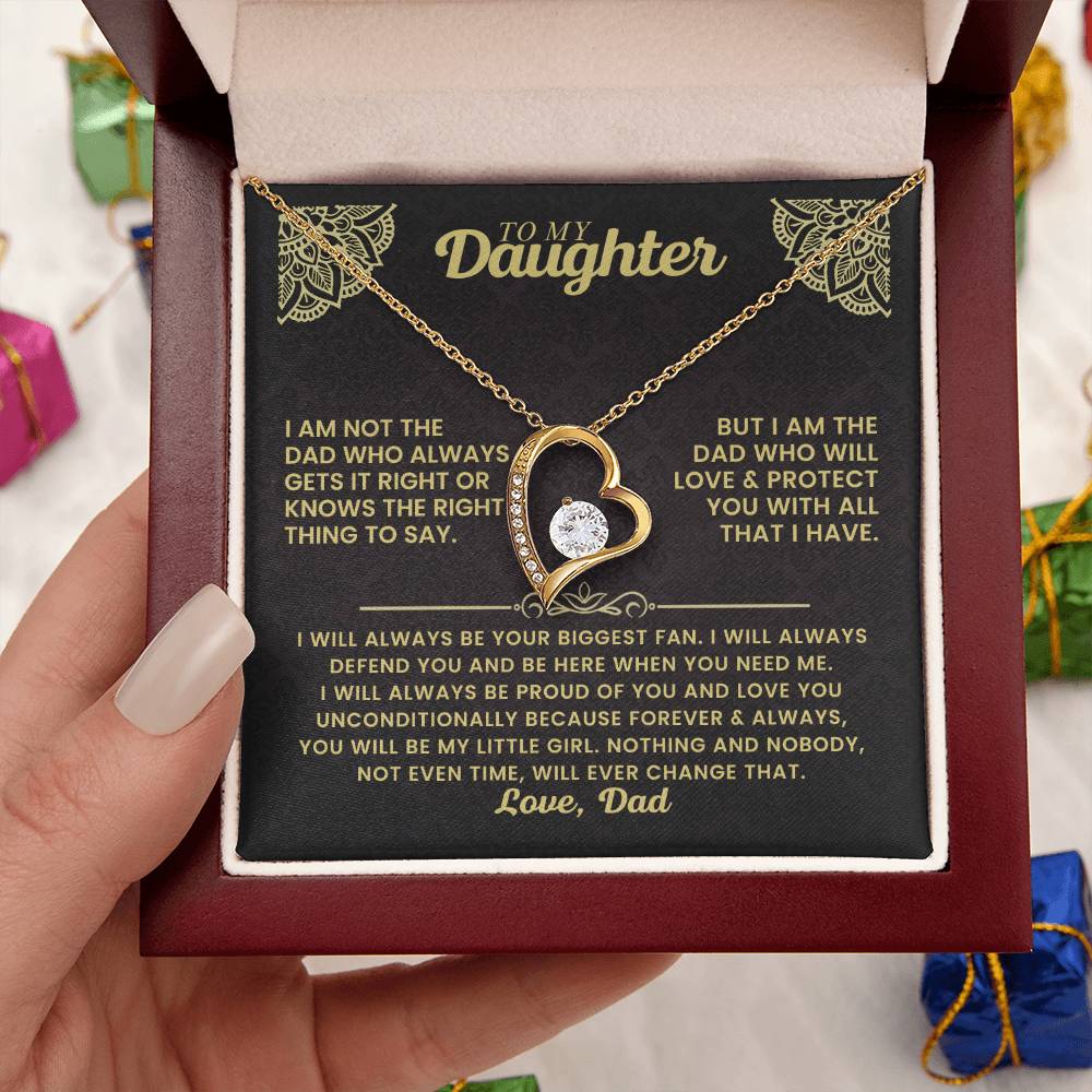 To My Daughter - I Will Always Be Your Biggest Fan - Forever Love Necklace