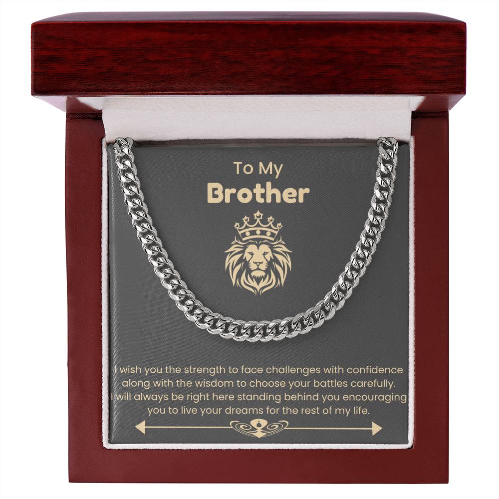 To My Brother - Cuban Link Chain - Jewelry Gift for Brother
