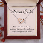 Bonus Sister Necklace Gift - Interlocking Hearts Necklace