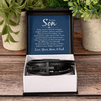 Son Gift from Parents – Birthday, Graduation, Holiday – Men’s Cross Bracelet