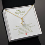 To My Big Sister Necklace - A Big Sister Is A Gift To The Heart - Gift for Sister - Alluring Beauty Necklace