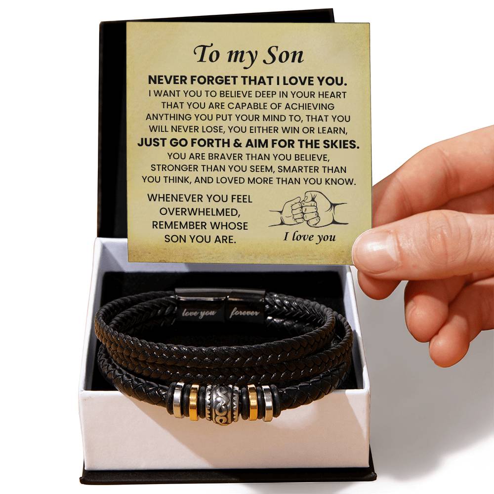 Top Gift for Son – Birthday, Graduation, Christmas – Love You Forever Bracelet