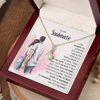 To My Soulmate Necklace - Perfect Gift for Romantic Celebrations & Appreciation Days - Alluring Beauty Necklace