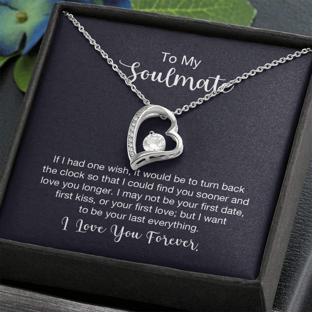 To My Soulmate Necklace - Soulmate Gift for Her for Valentine’s Day & Every Day Love - Forever Love Necklace