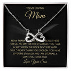 To My Loving Mom - Mom Gift from Son - I Love You - Endless Love Necklace