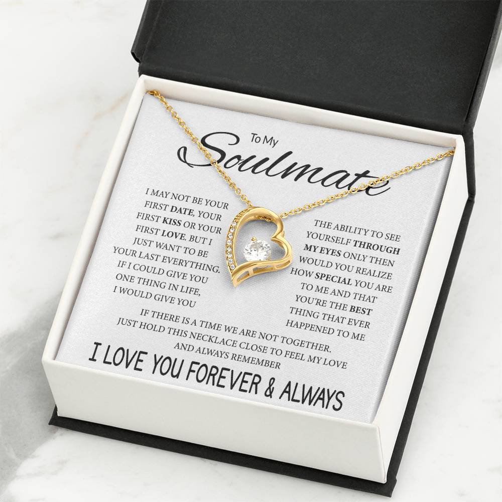 Soulmate Jewelry for Girlfriend - Romantic Necklace for Valentines & Birthdays - Forever Love Necklace